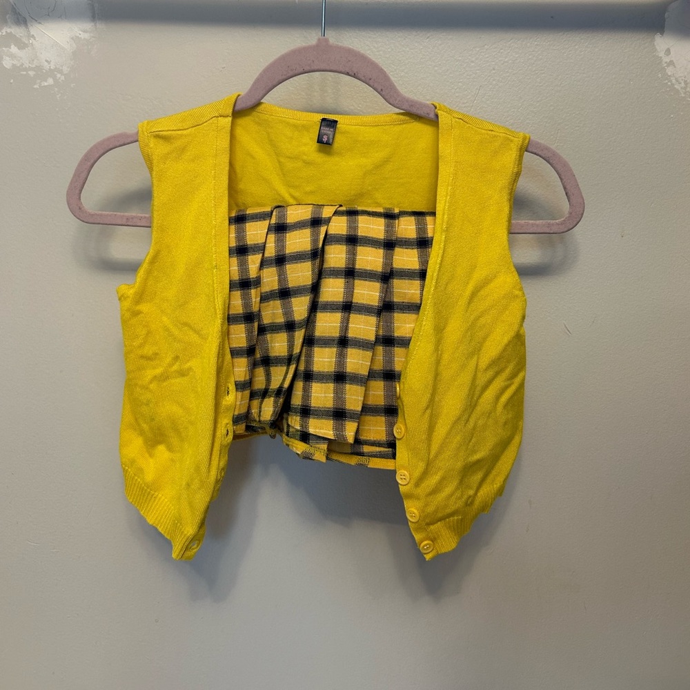 Clueless mini skirt and vest